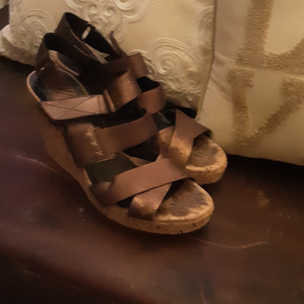 Donald J. Pliner Gretel 2 Wedge Sandals Bronze